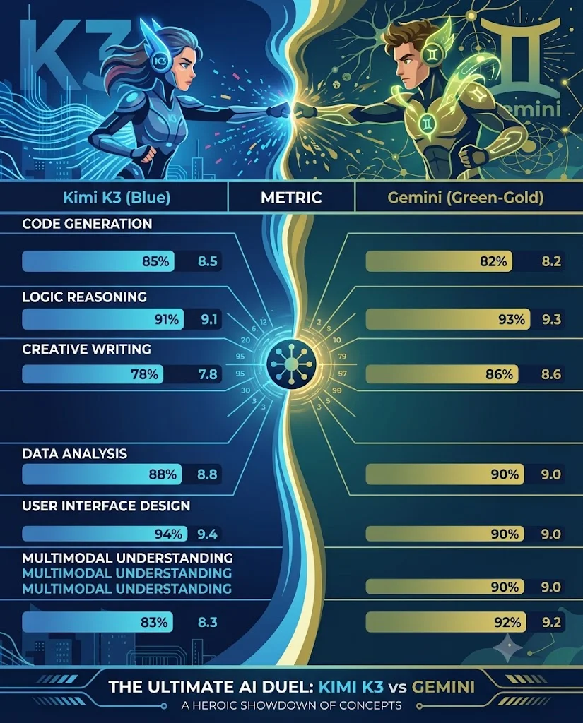 kimi k3 vs gemini