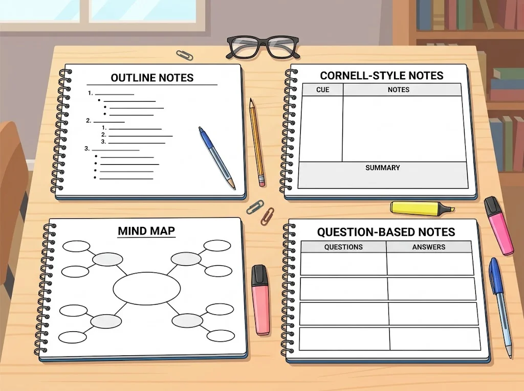 Note-Taking Methods Comparison