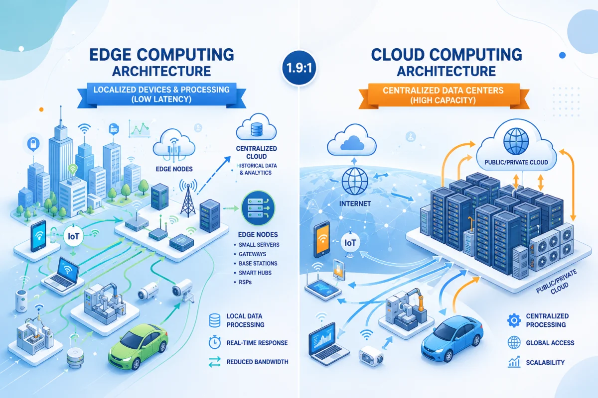 Edge Computing vs Cloud Computing: Key Differences Explained