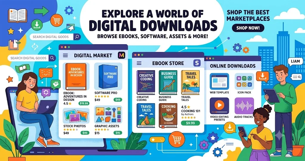 10 Marketplaces to Sell Digital Products Like Mini-Ebooks