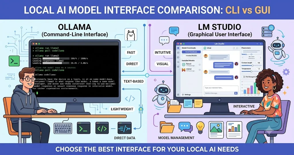 Ollama vs LM Studio: Local AI Model Tool Comparison