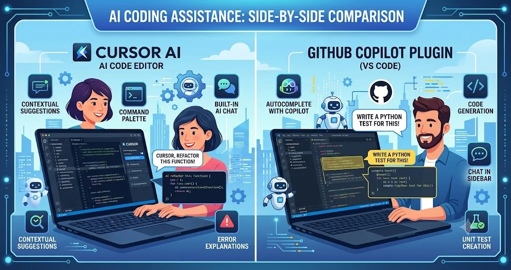 Cursor vs GitHub Copilot: AI Coding Tool Comparison