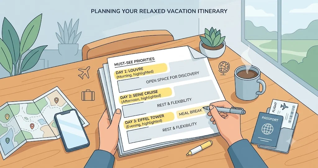 How to Plan a Relaxed Itinerary Without Missing Out