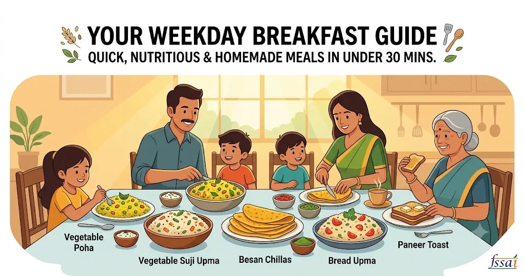 Quick Indian Breakfast Recipes Ready in Under 30 Minutes
